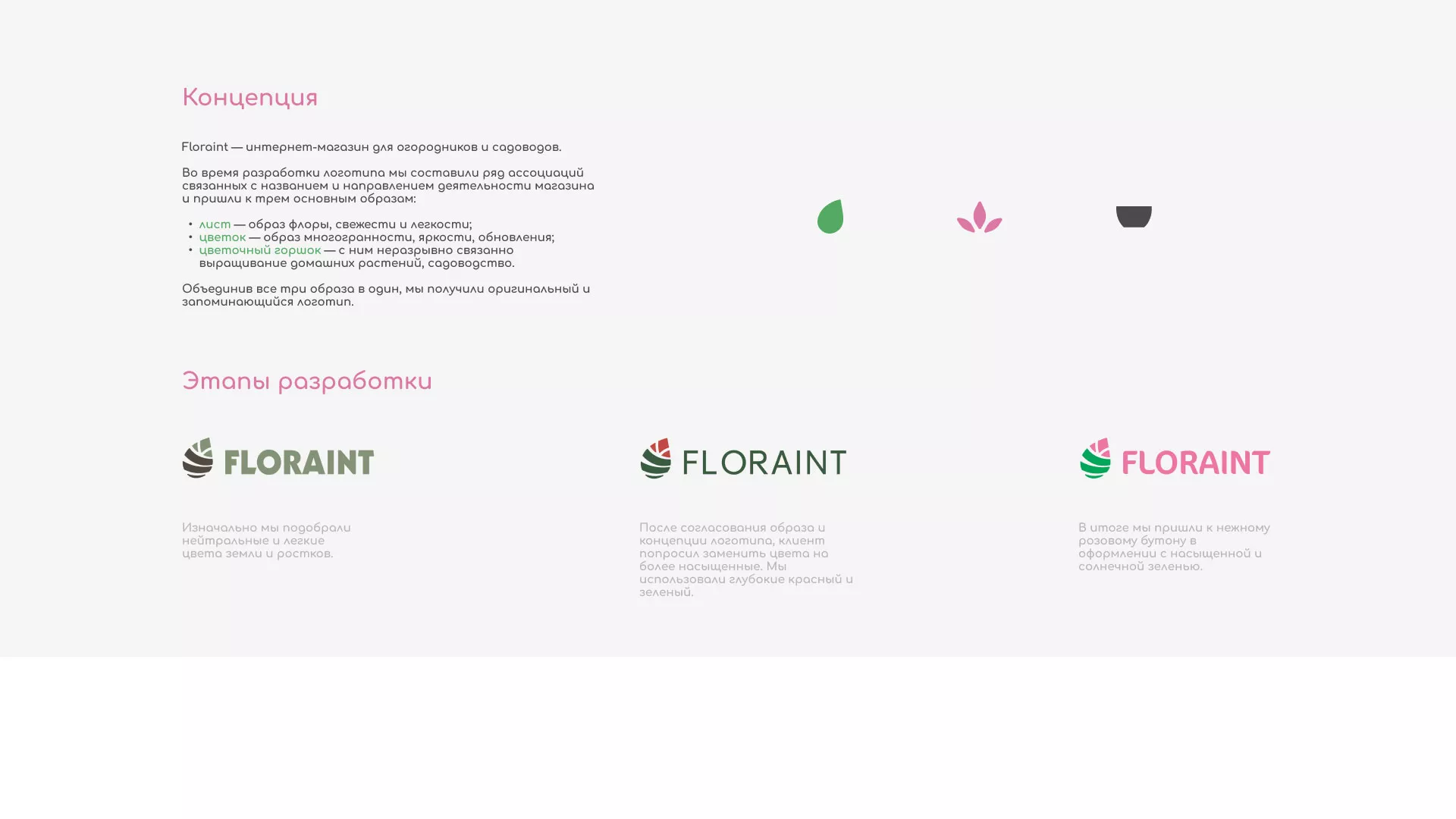 Создание логотипа и интернет-магазина «FLORAINT» в Сычёвке
