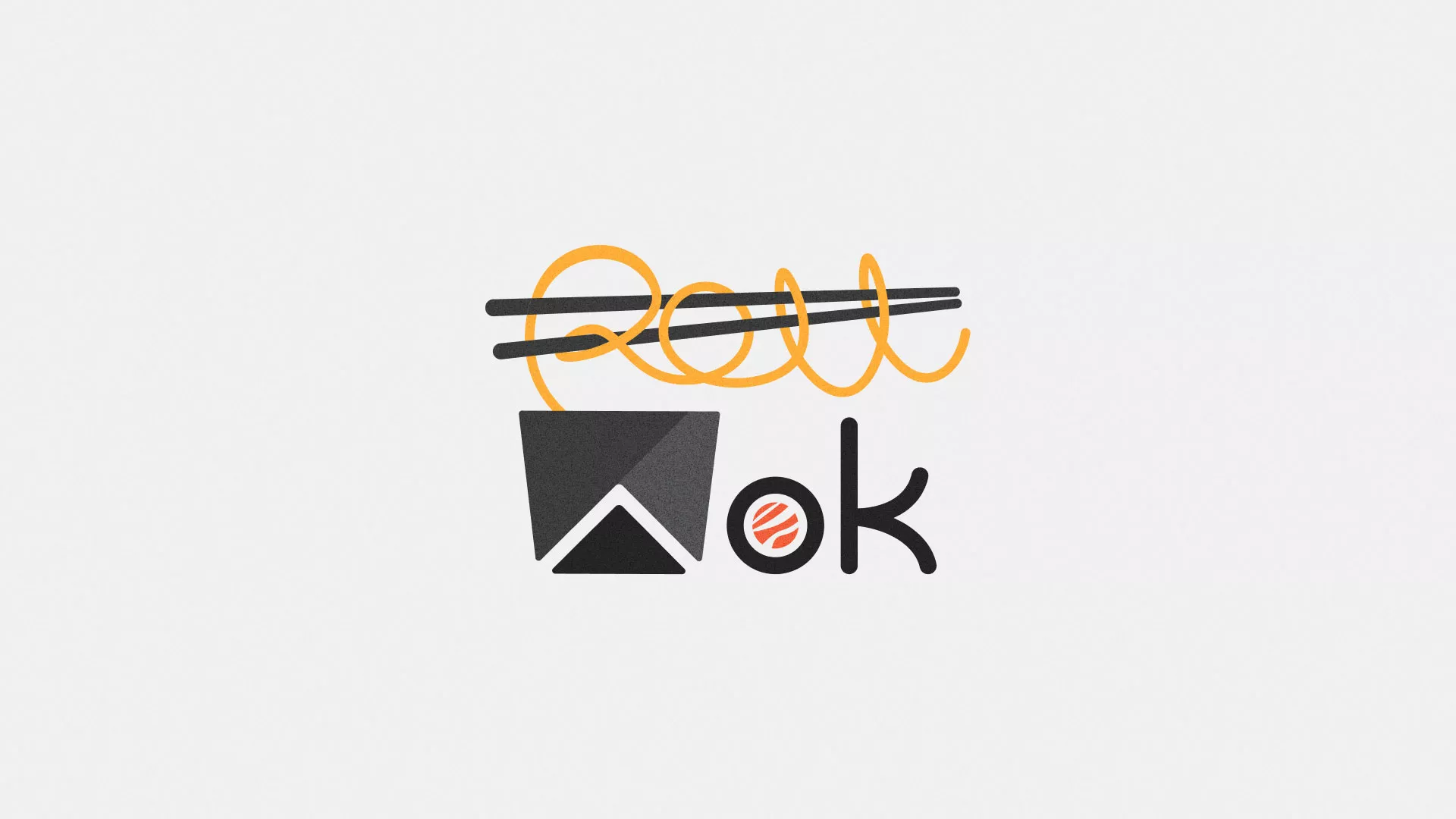 Разработка логотипа в Сычёвке для суши-бара «Roll Wok Club» Разработка логотипа в Сычёвке для суши-бара «Roll Wok Club»